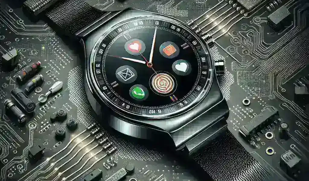 "Qualcomm Snapdragon Wear chipset powering a smartwatch, showcasing advanced features and performance for smart wearable technology."